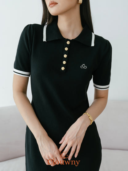 Anora Knit Dress - Black