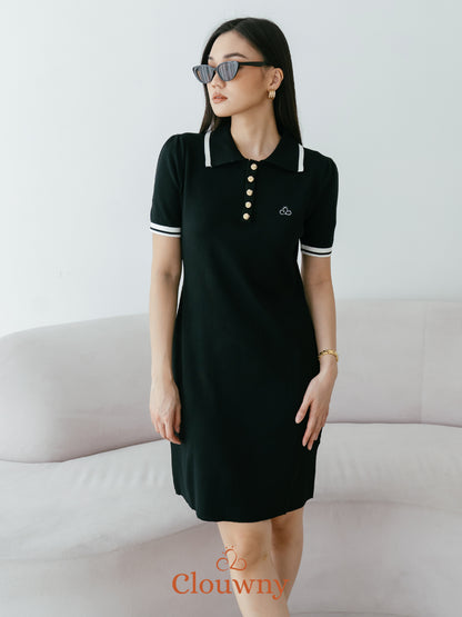 Anora Knit Dress - Black