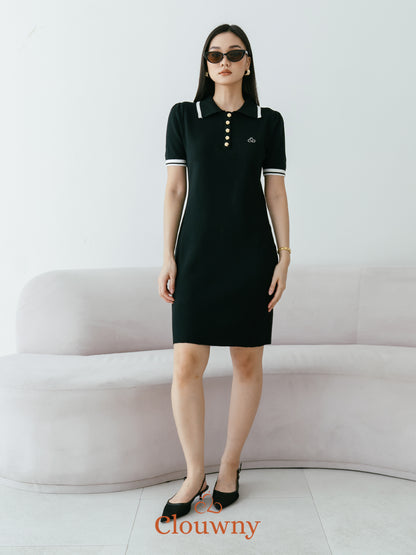Anora Knit Dress - Black