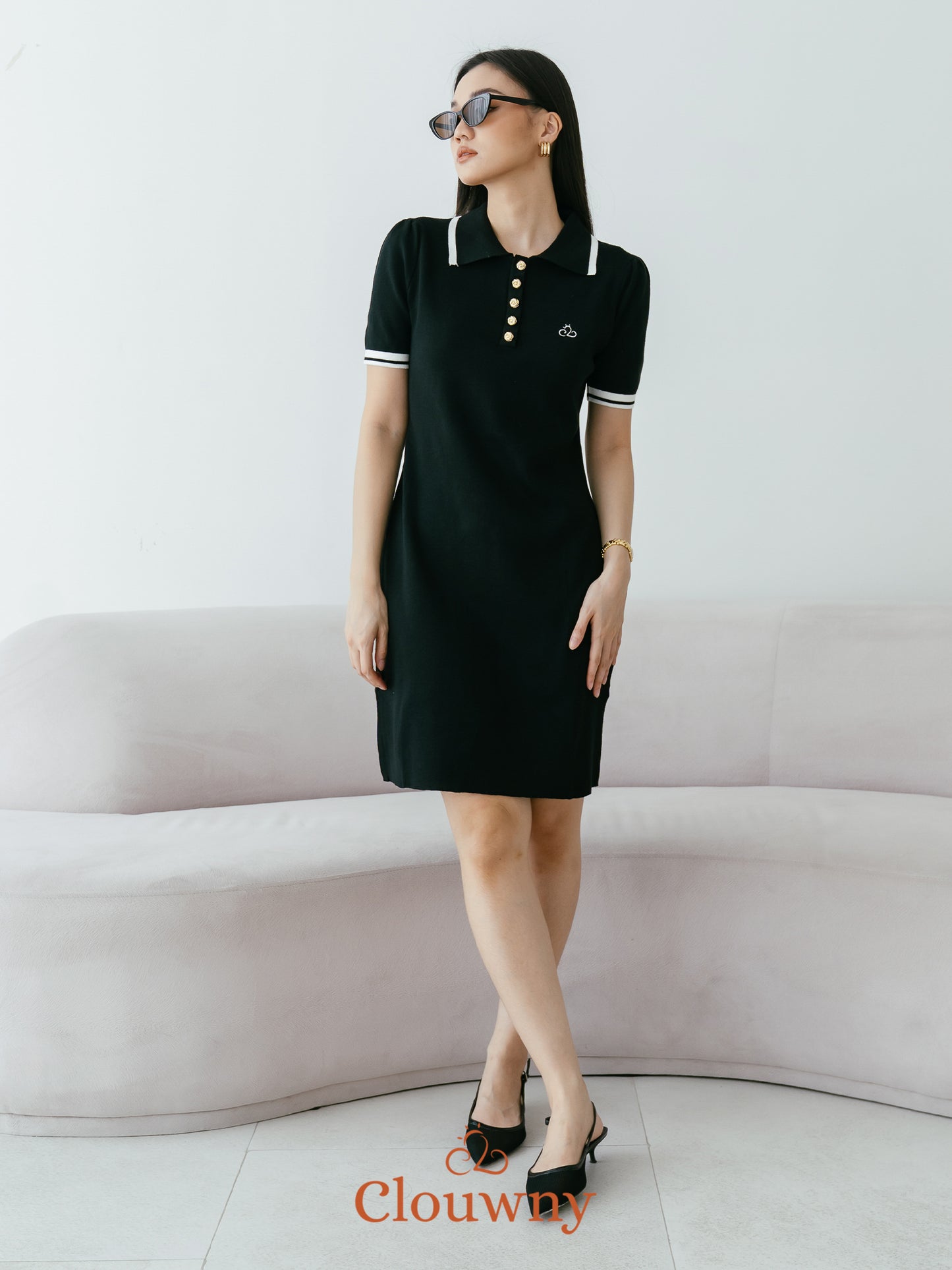 Anora Knit Dress - Black