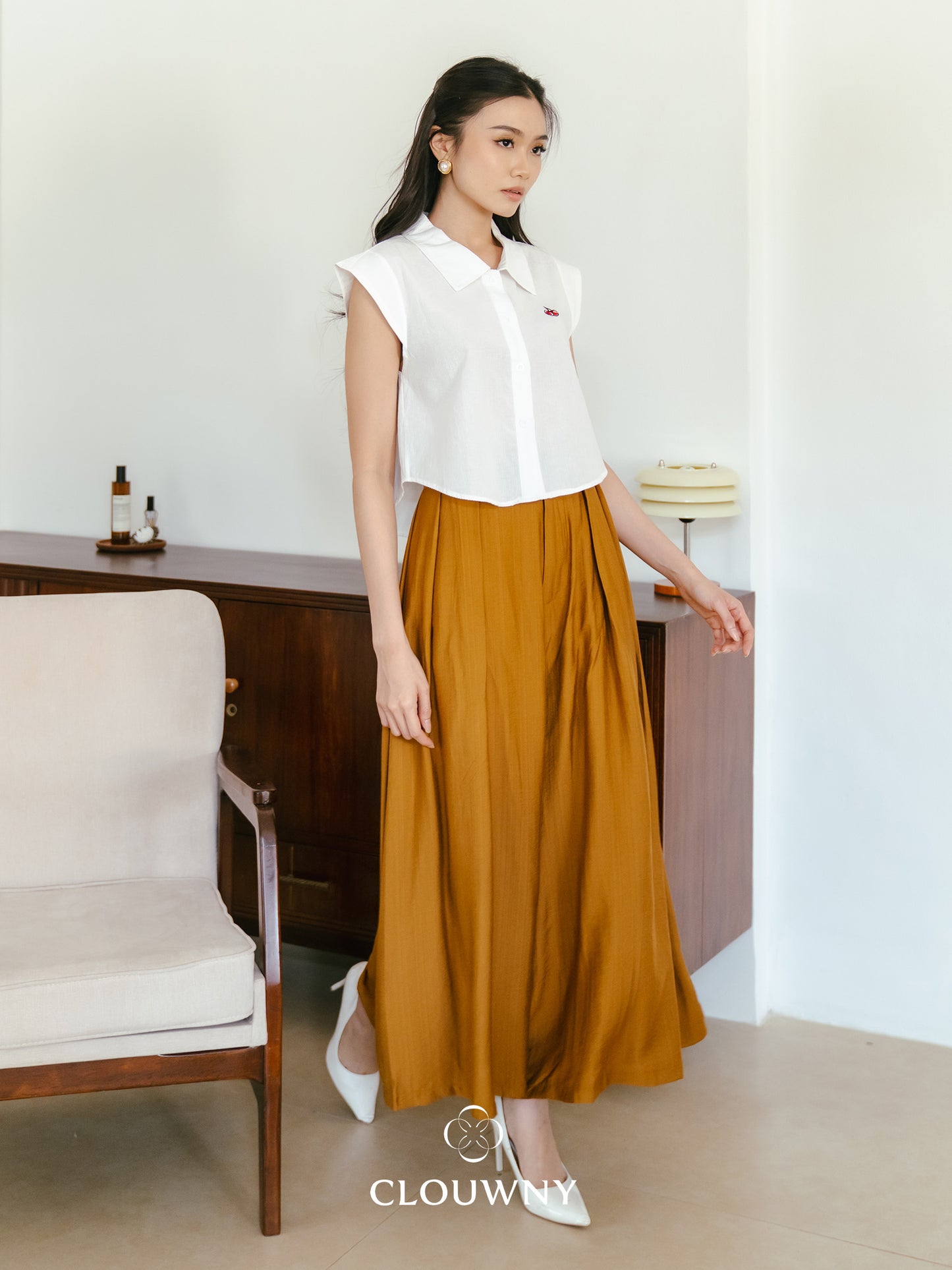 Celana Cullotes Yuni - Caramel