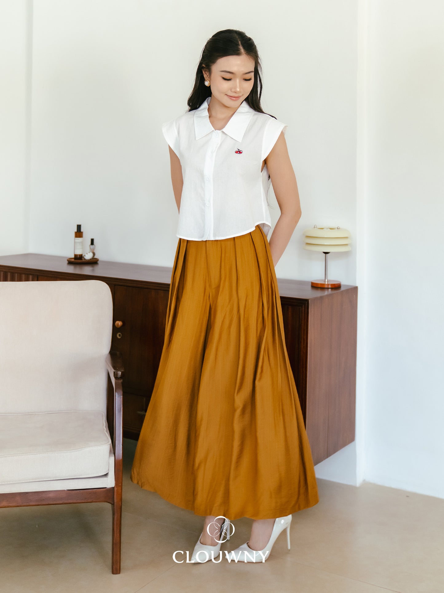 Celana Cullotes Yuni - Caramel