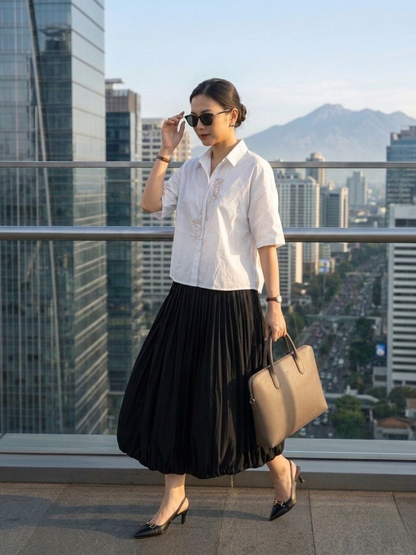 Bridget Cotton Blouse - White