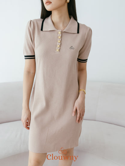 Anora Knit Dress - Khaki