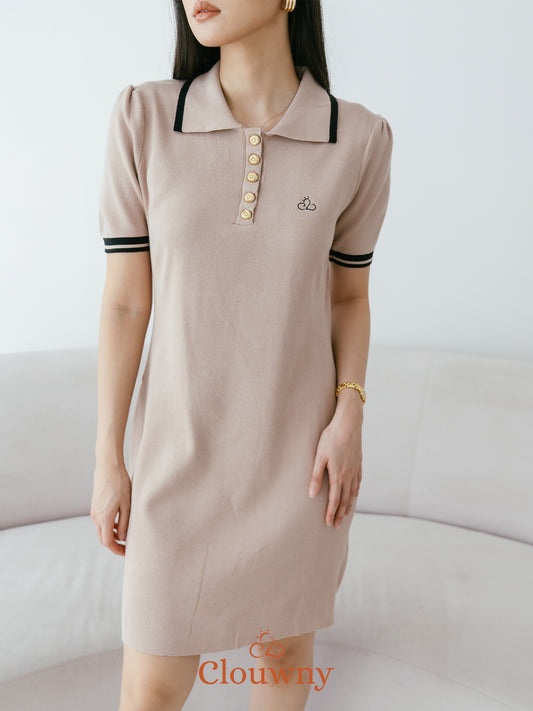 Anora Knit Dress - Khaki