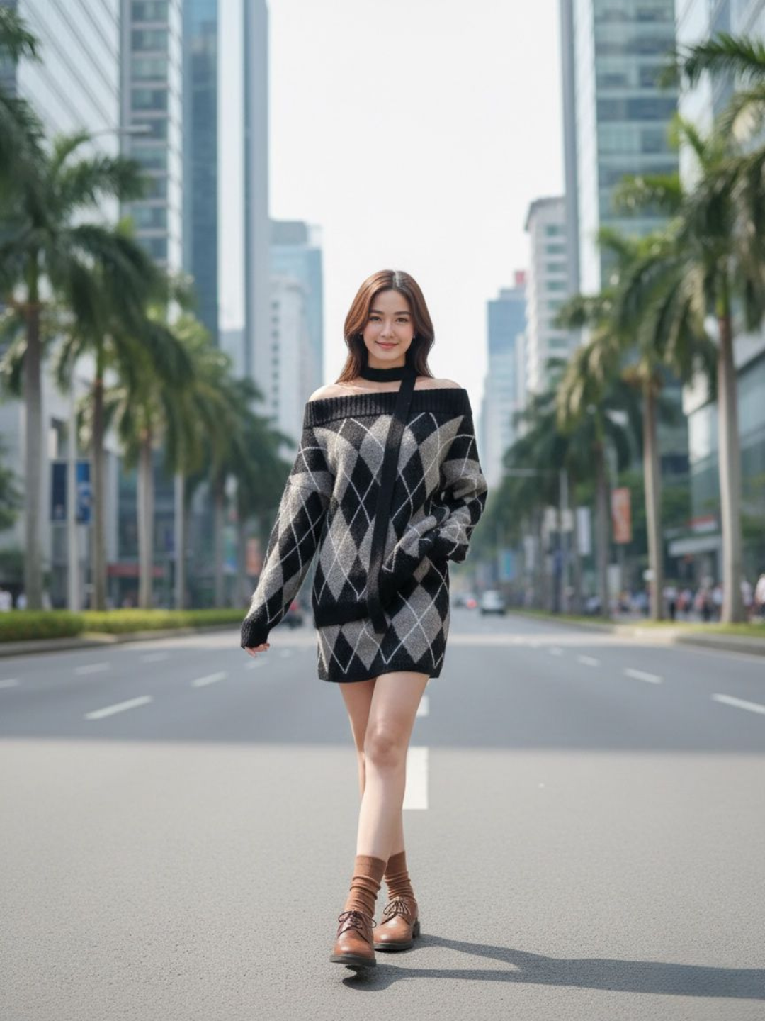 Losa Sabrina Knit Set - Black