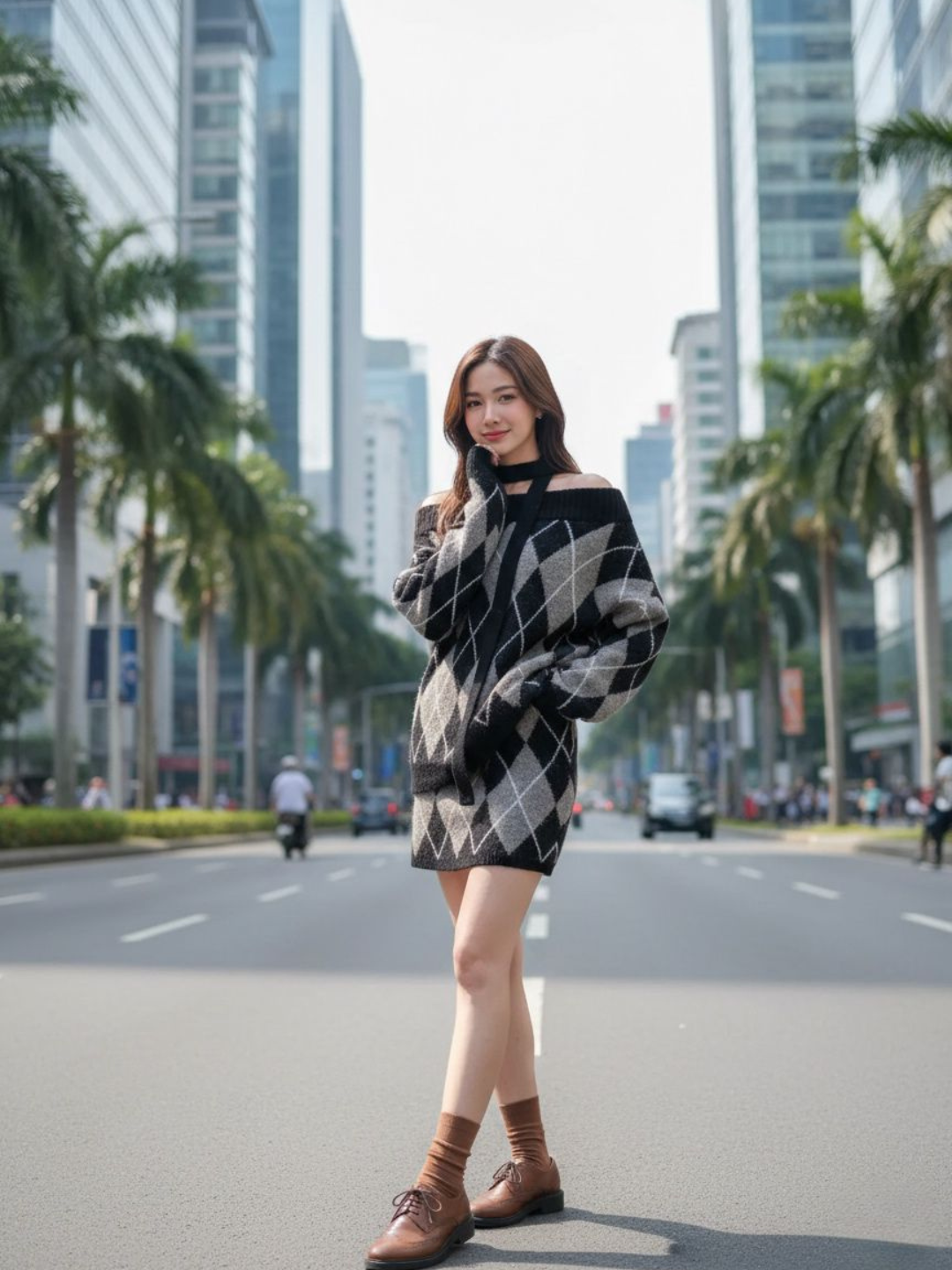 Losa Sabrina Knit Set - Black