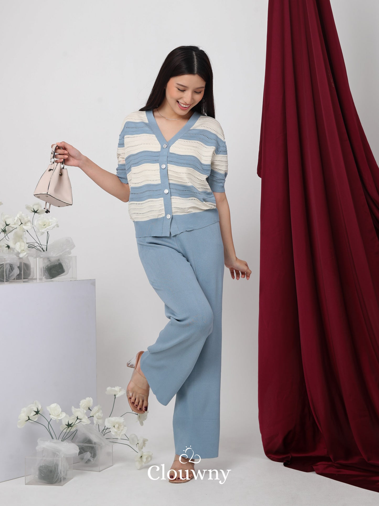 Negeve Knit Set - Light Blue