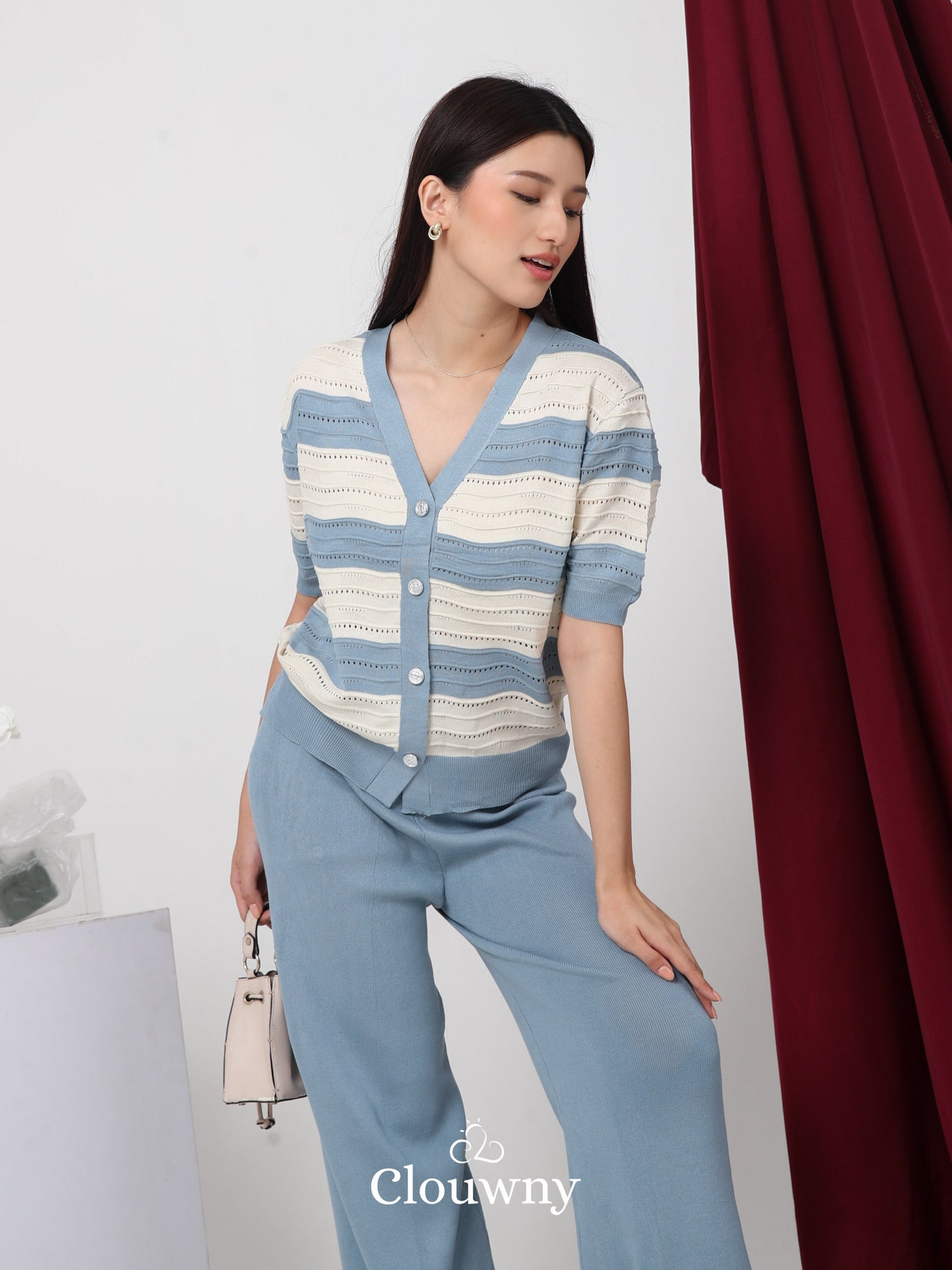 Negeve Knit Set - Light Blue