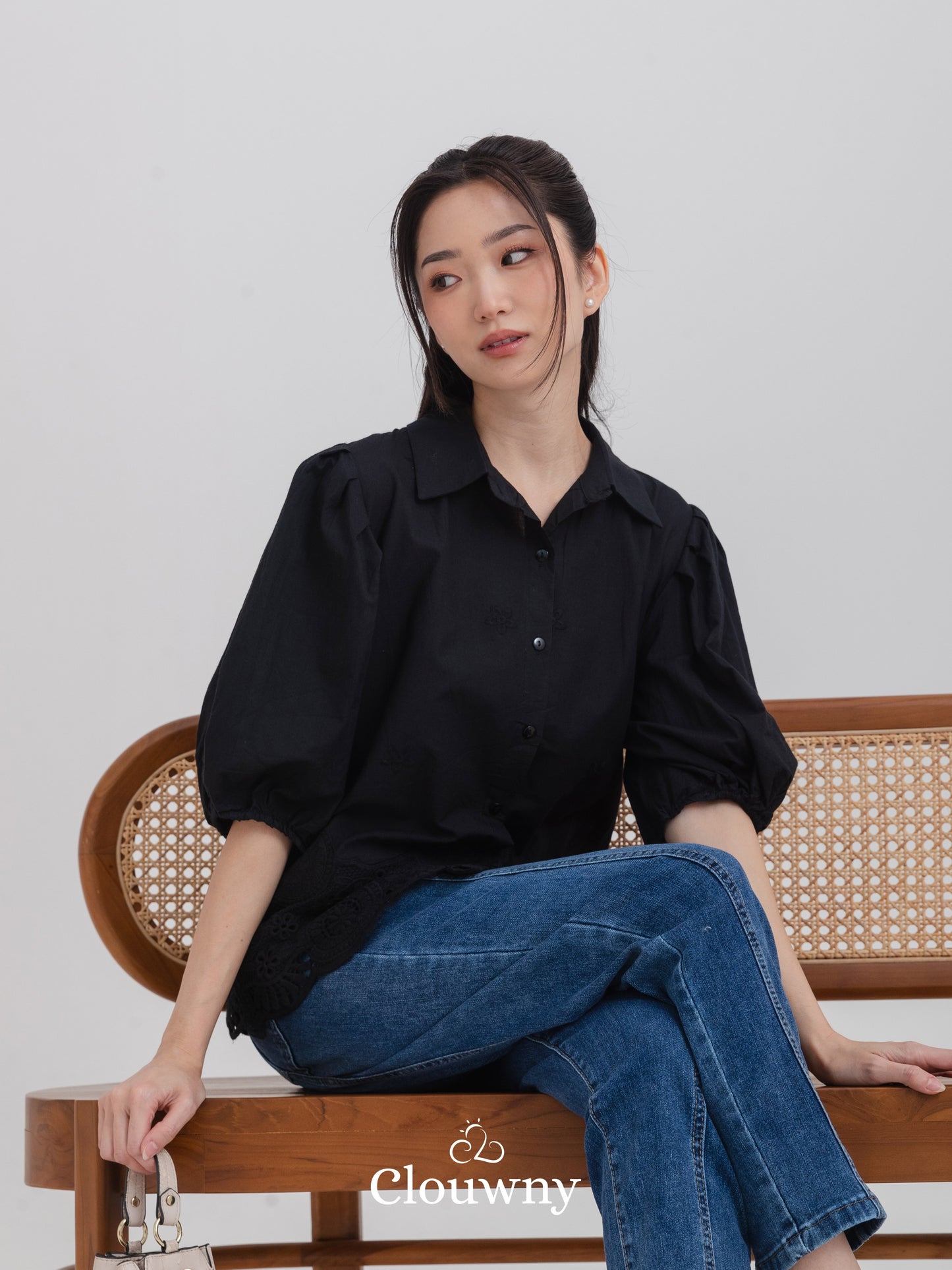 Minar Cotton Shirt - Black