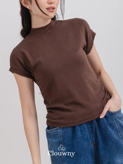 Elora Tshirt Top - Coffee