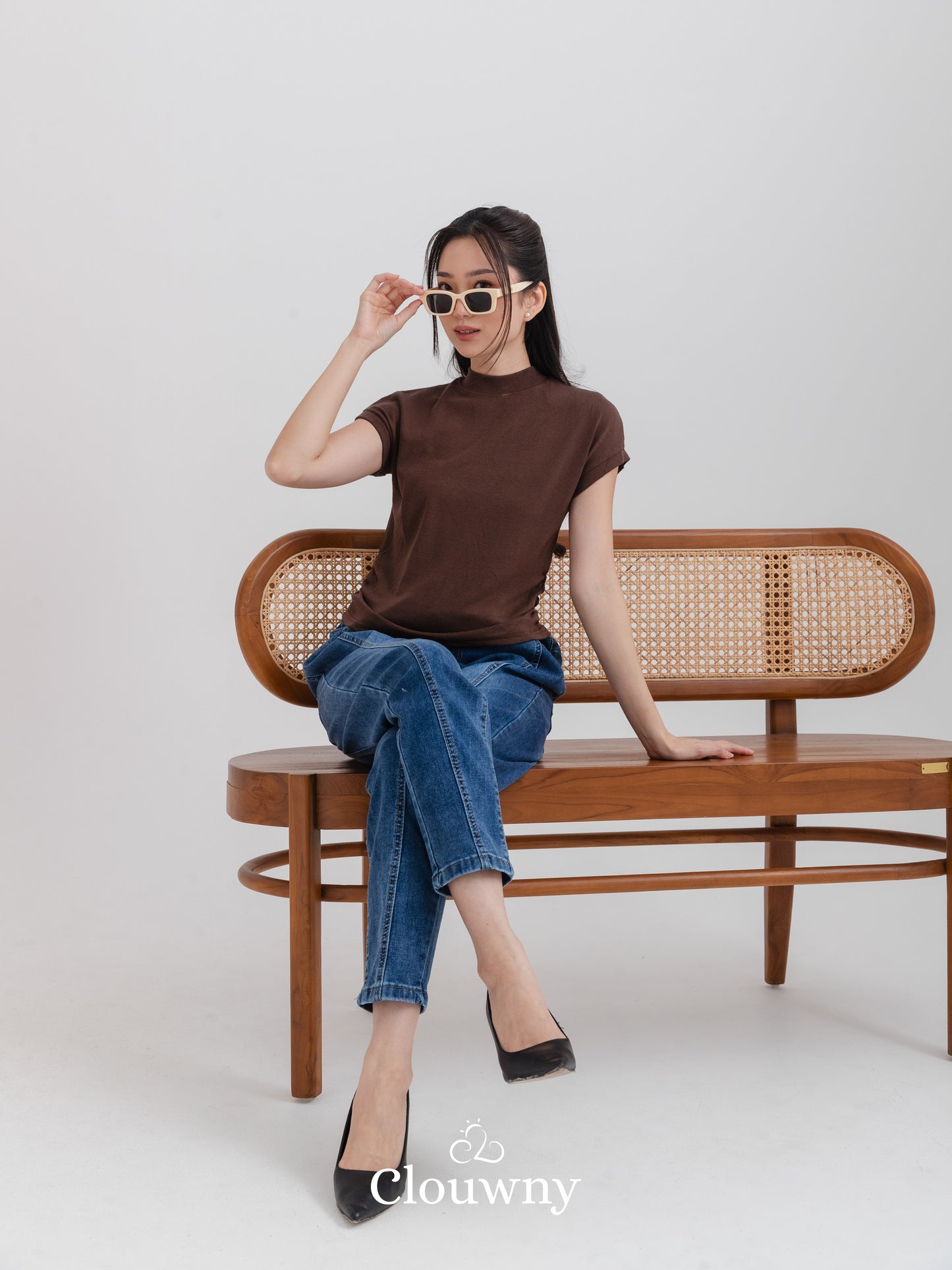 Elora Tshirt Top - Coffee