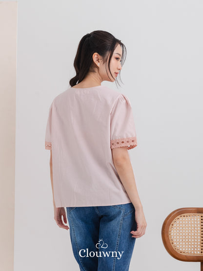 Eriya Cotton Blouse - Pink