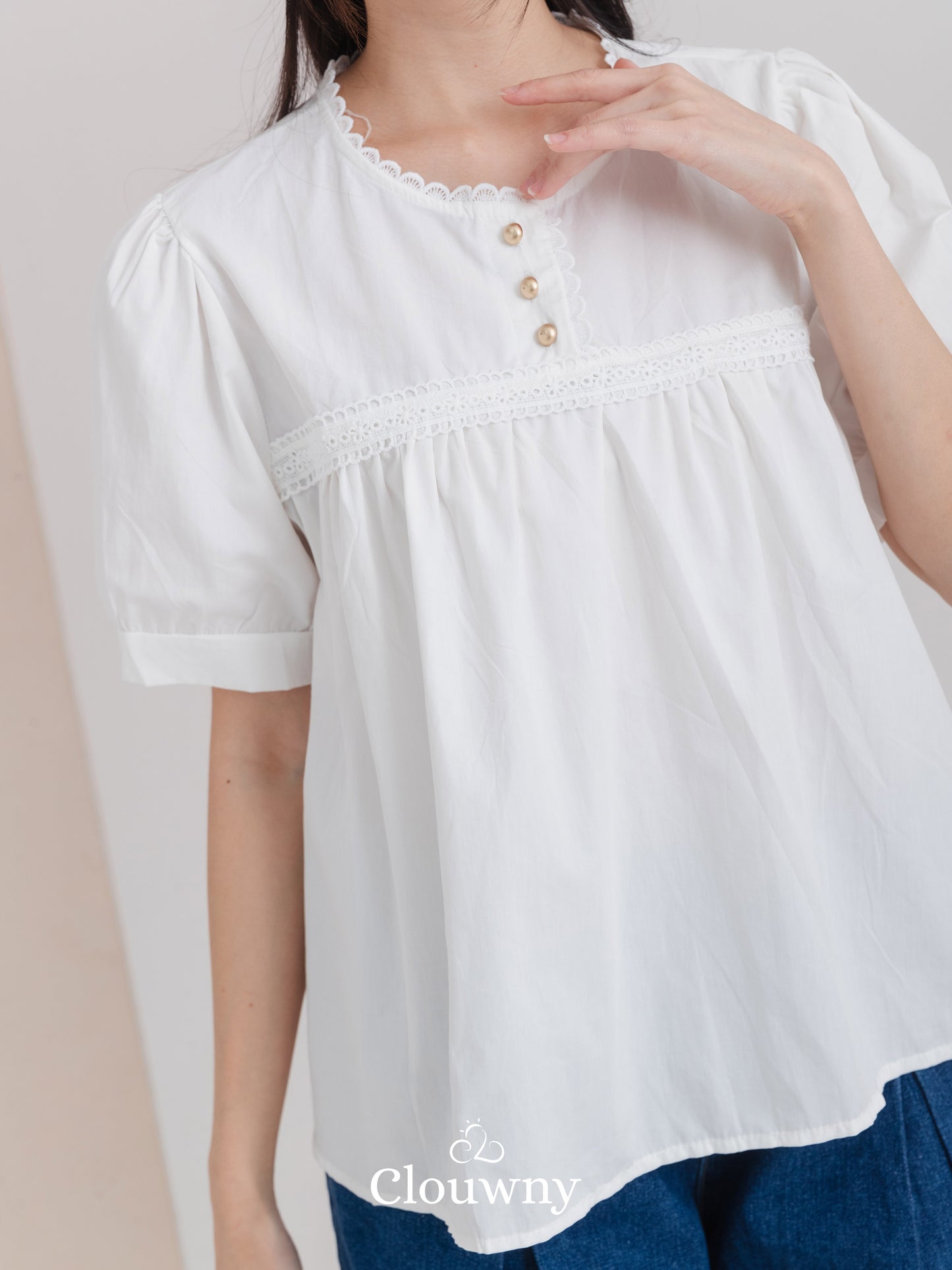 Riku Cotton Blouse - White