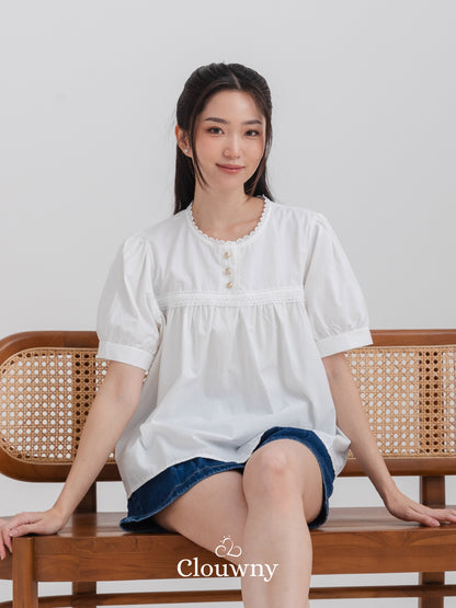 Riku Cotton Blouse - Mint