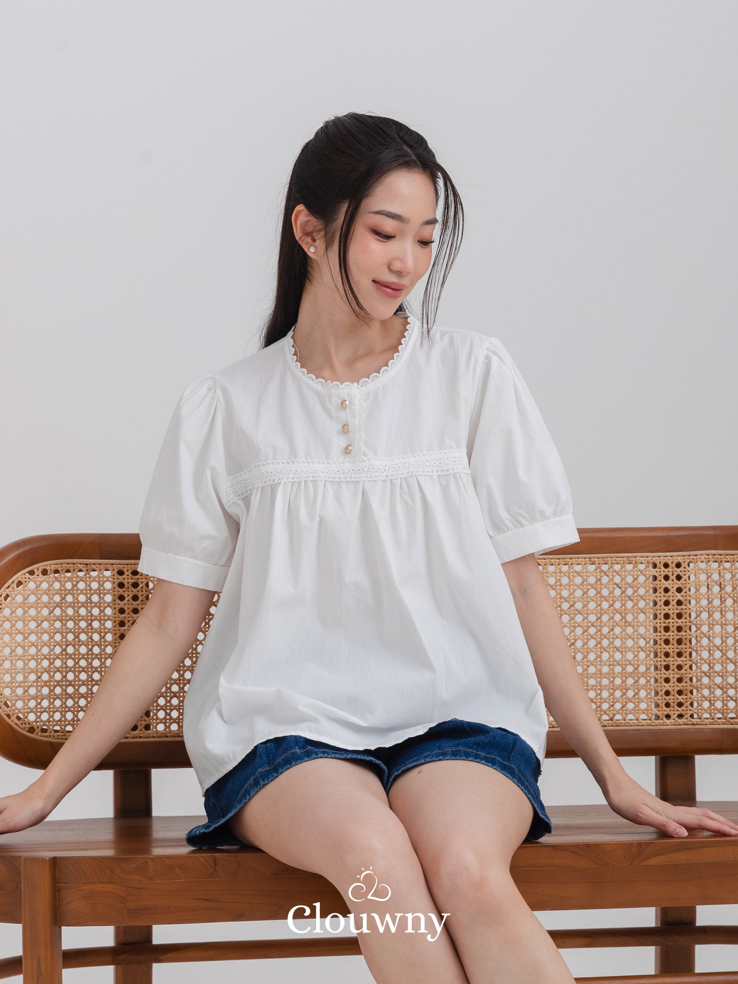 Riku Cotton Blouse - White