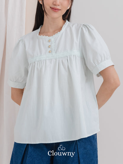 Riku Cotton Blouse - Mint