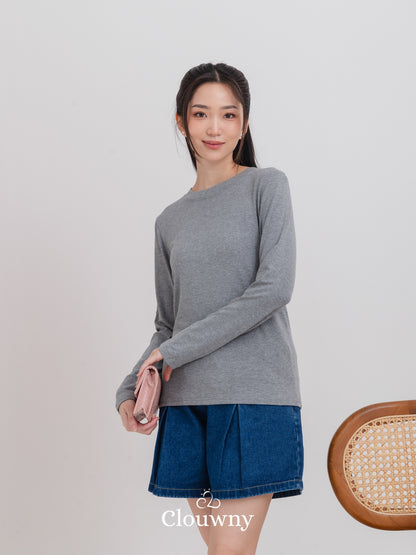 Summer Longsleeve Top - Grey