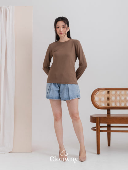 Summer Longsleeve Top - Dark Beige