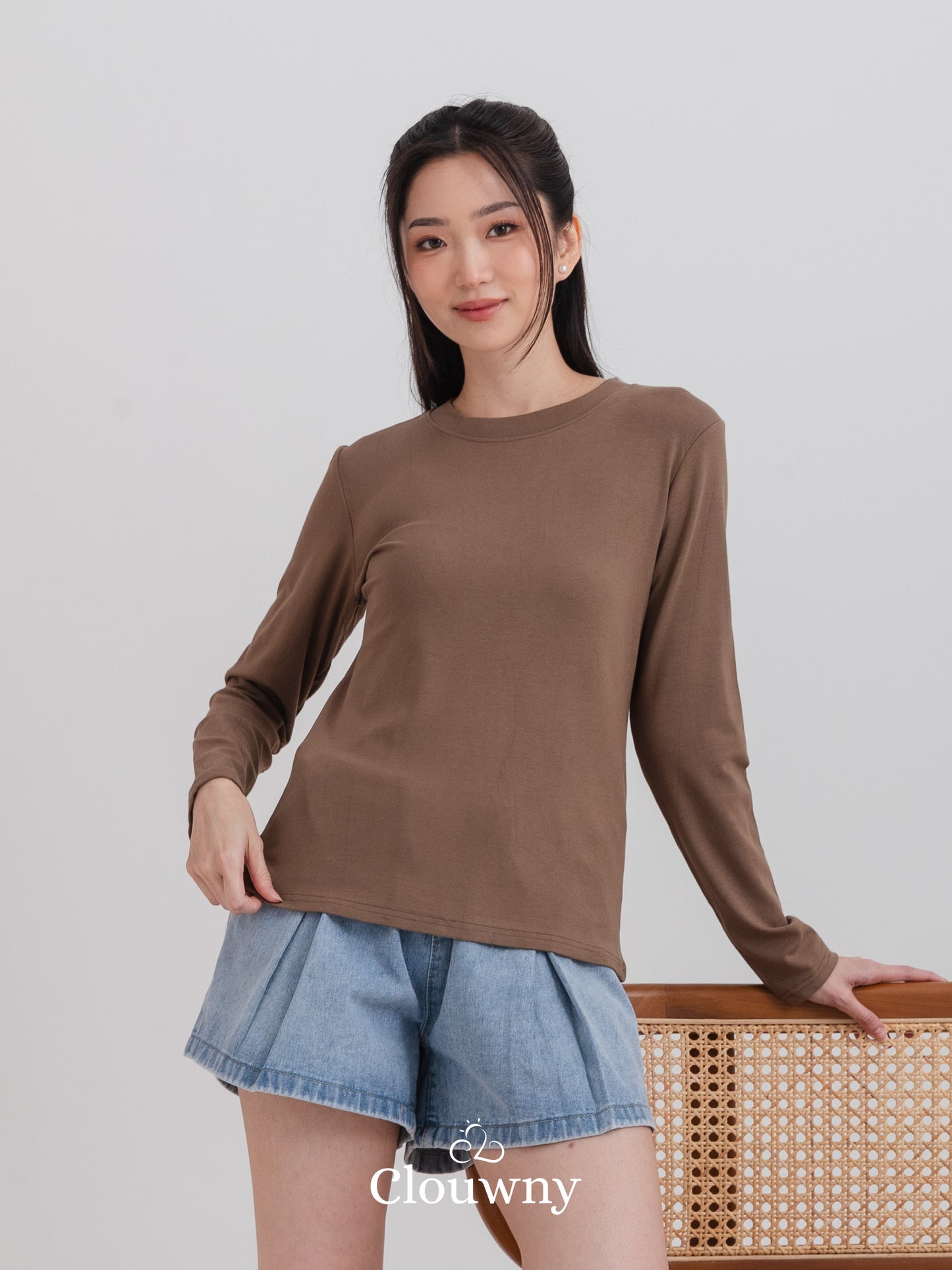 Summer Longsleeve Top - Dark Beige