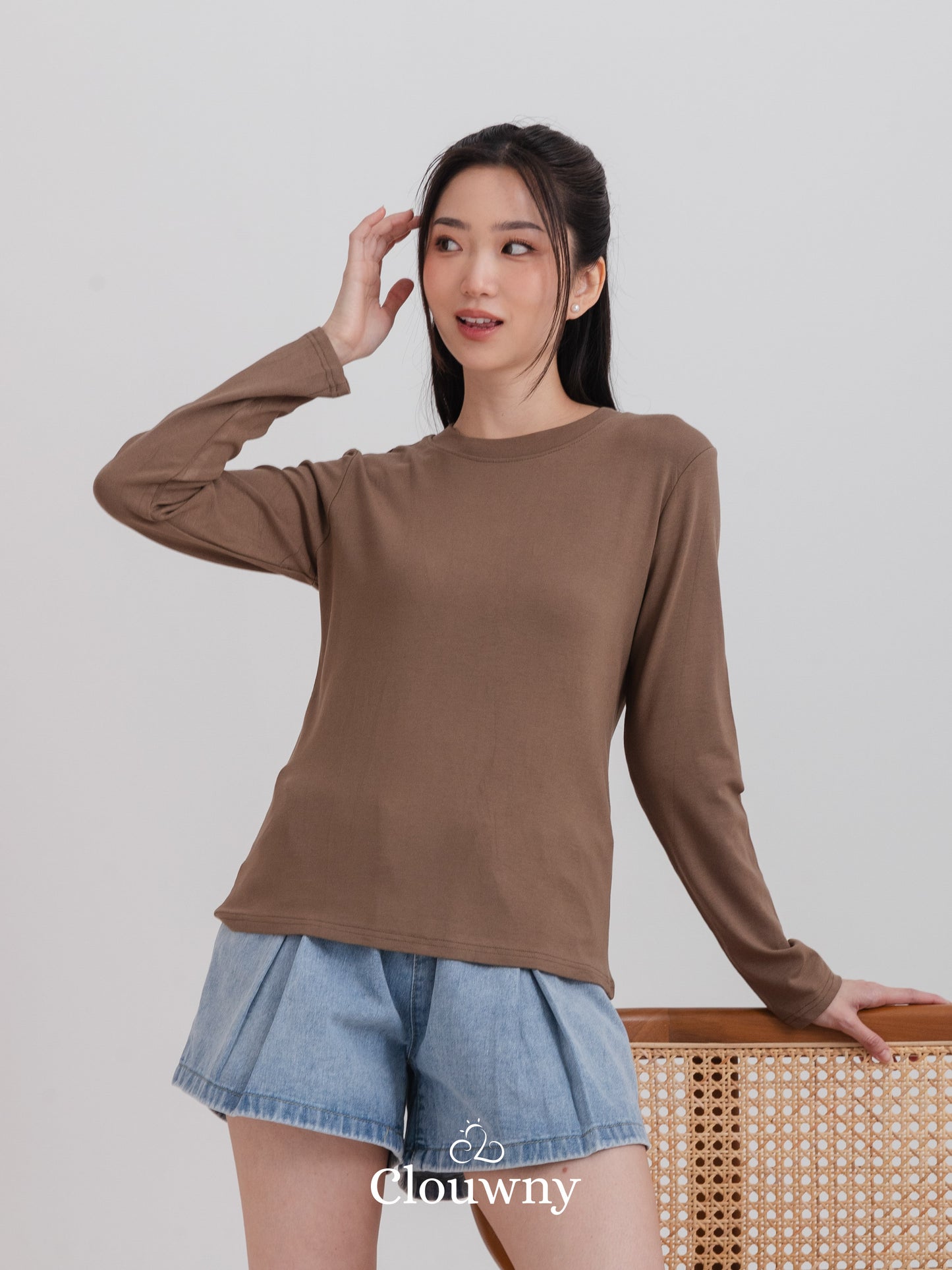 Summer Longsleeve Top - Dark Beige