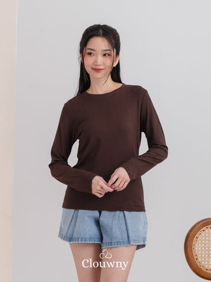 Summer Longsleeve Top - Coffee