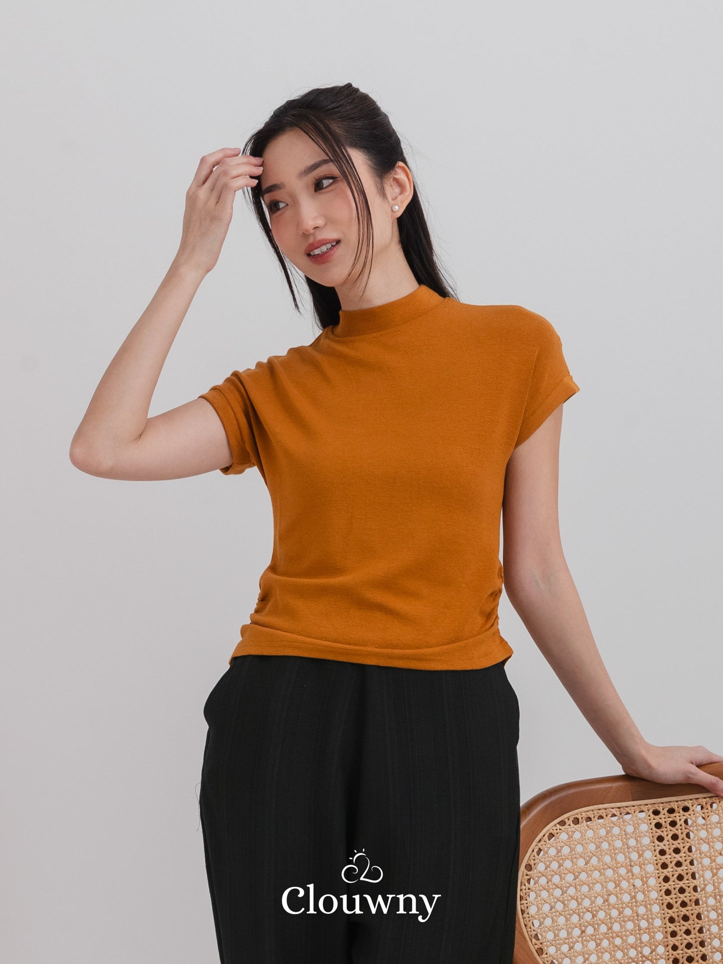 Elora Tshirt Top - Mustard