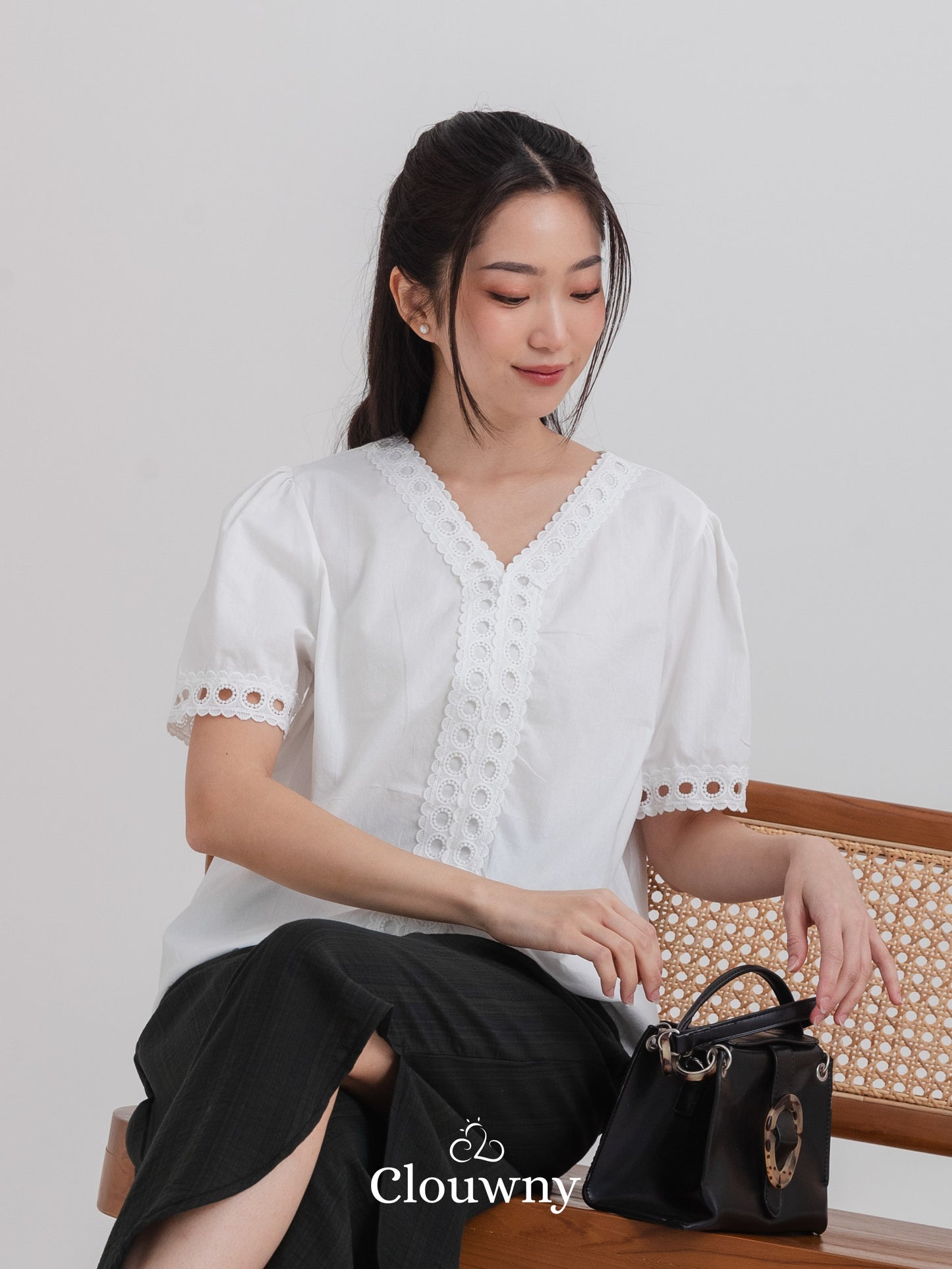 Eriya Cotton Blouse - White