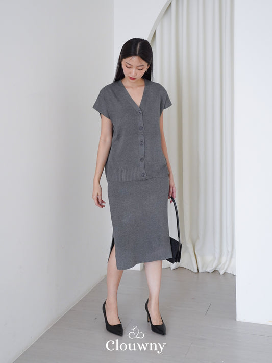 Dione Knit Set - Grey