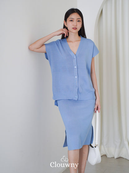 Dione Knit Set - Blue