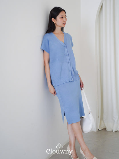 Dione Knit Set - Blue