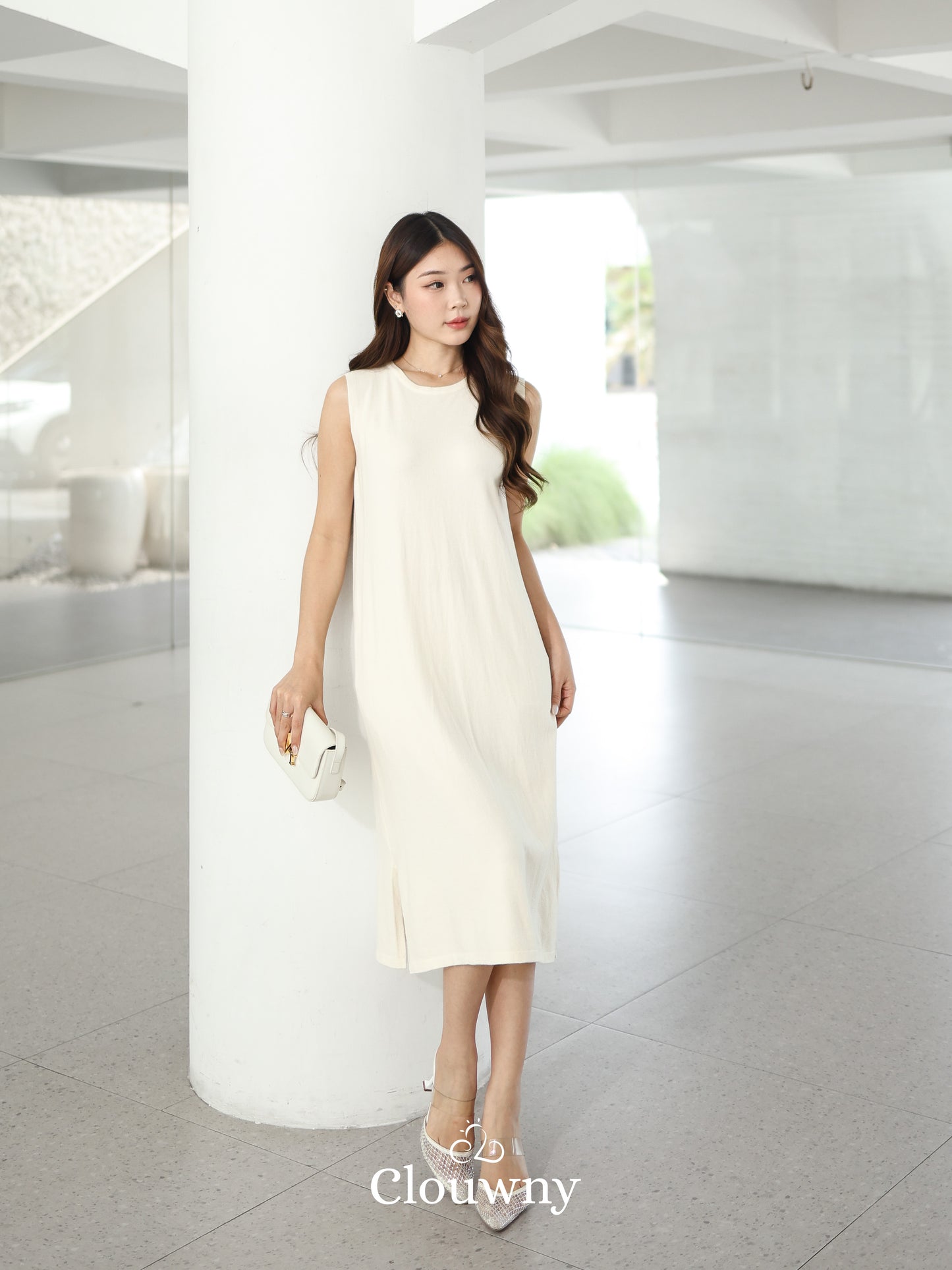 Zaveta Knit Dress - Cream