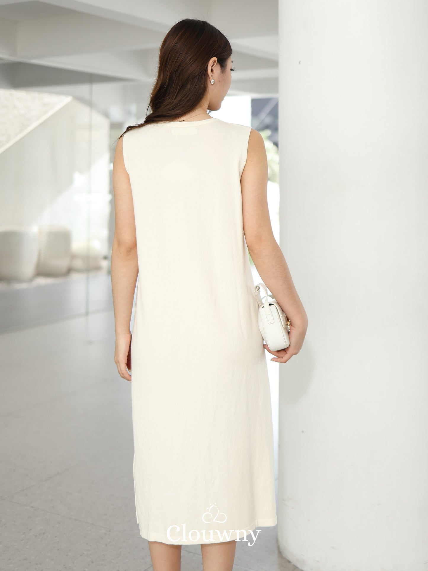 Zaveta Knit Dress - Cream