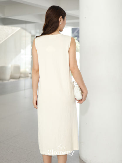 Zaveta Knit Dress - Cream