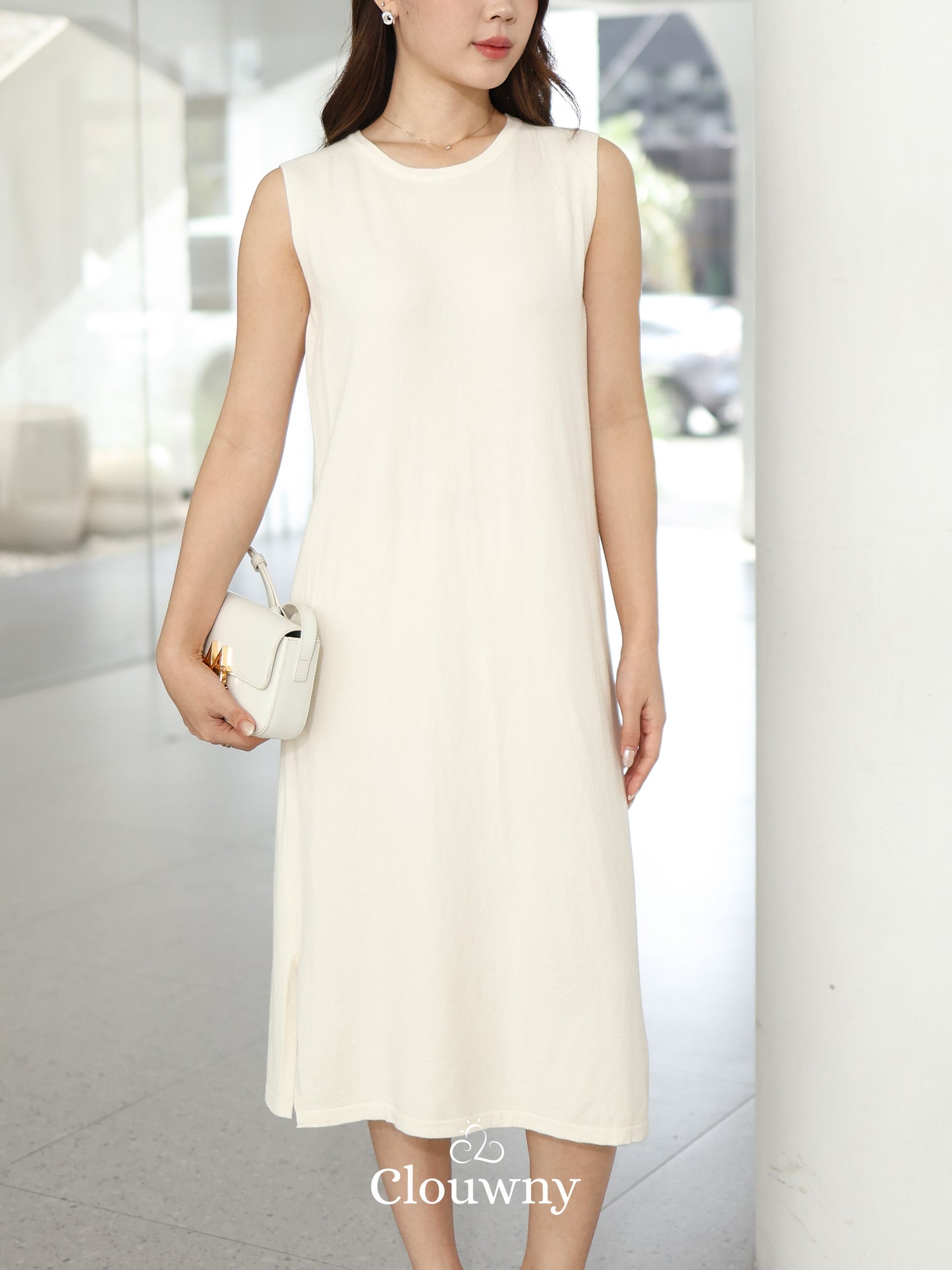 Zaveta Knit Dress - Cream