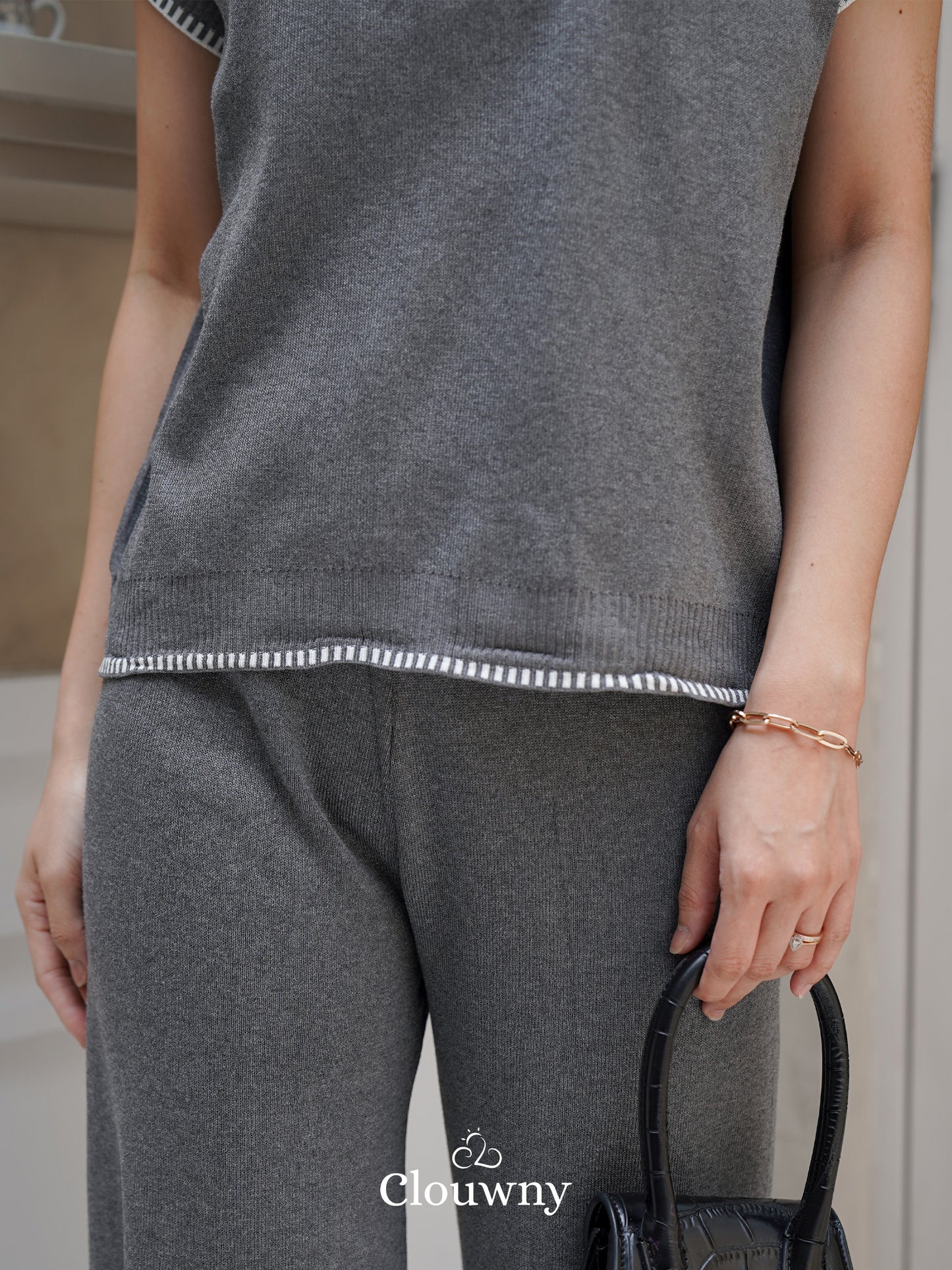 Nigel Knit Set - Grey