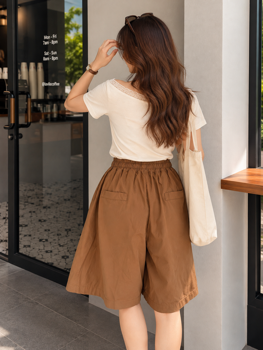 Natan Midi Pants - Coffee