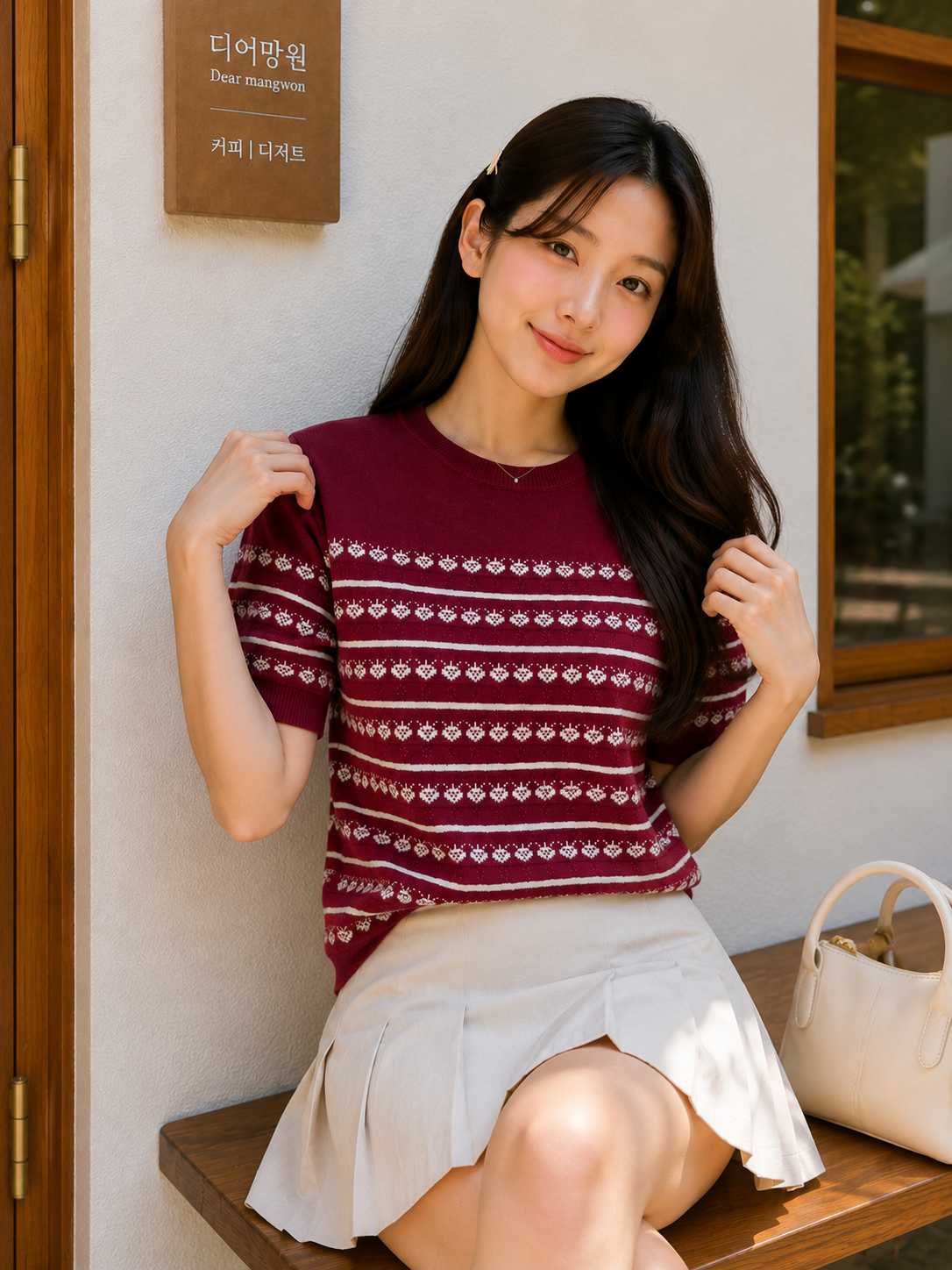 Khalis Knit Top - Magenta