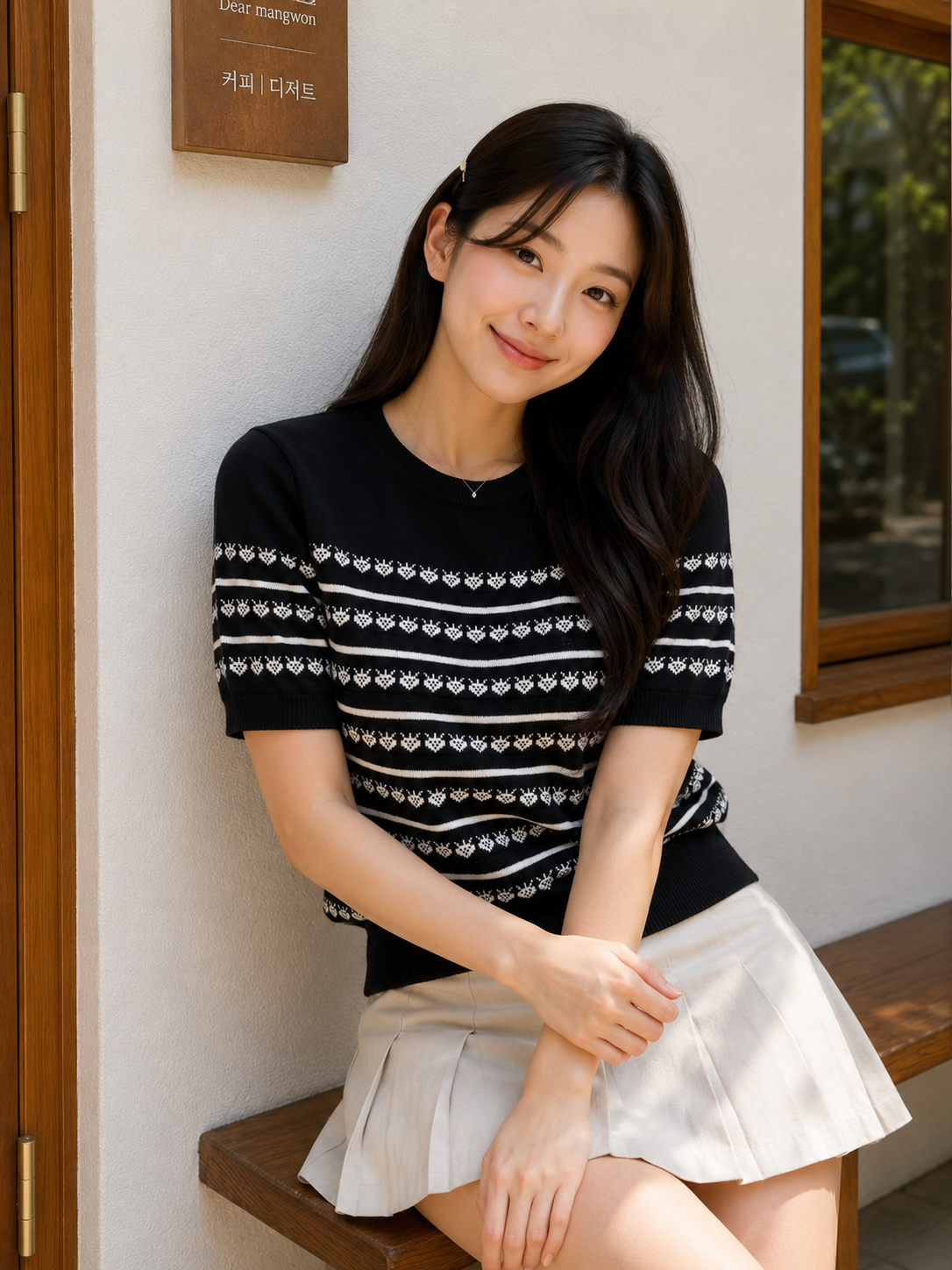 Khalis Knit Top - Black