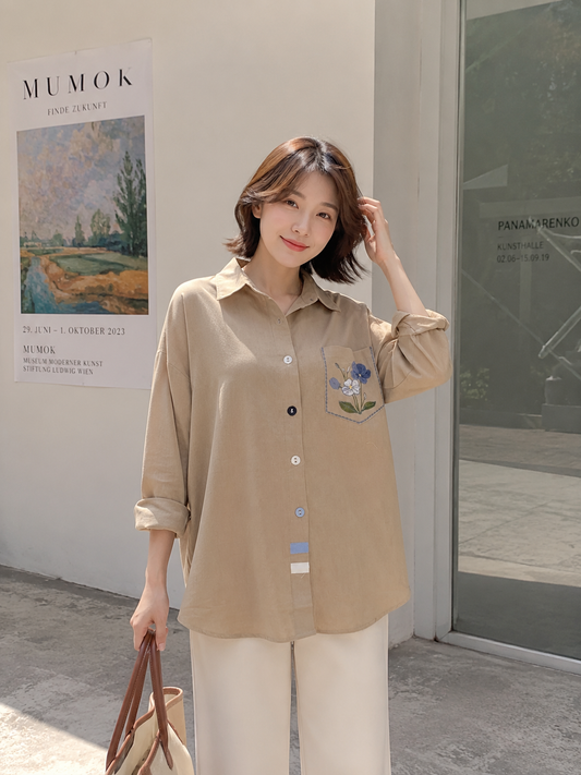 Porta Pocket Cotton Longsleeve - Oat