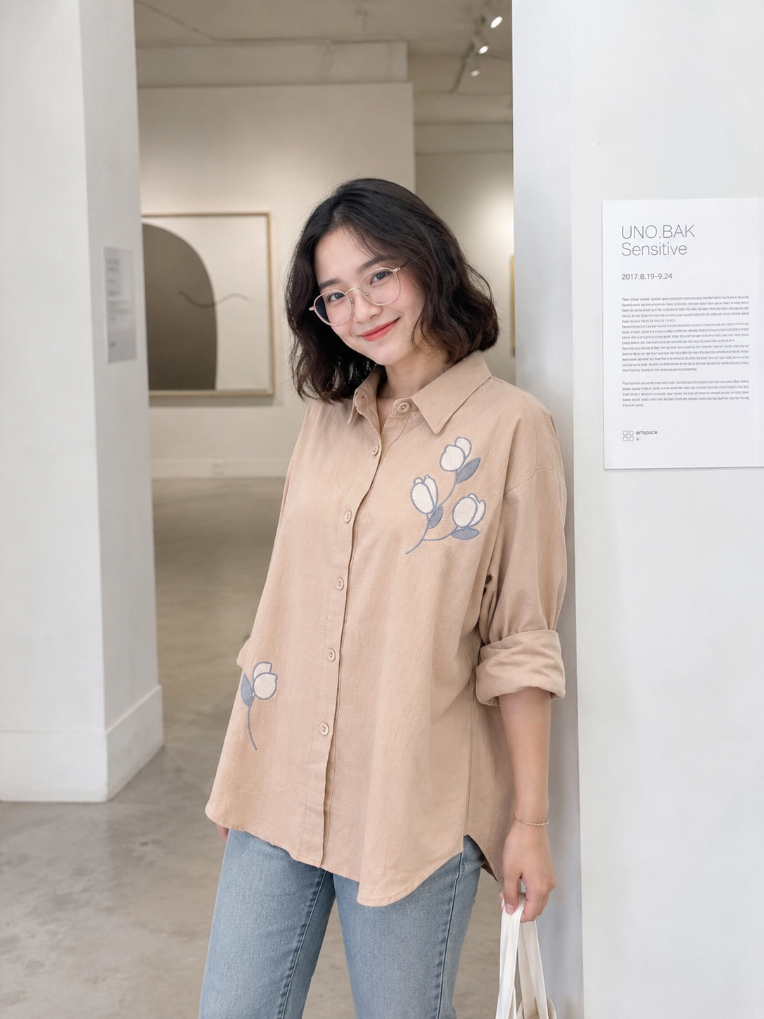 Sona Button Cotton Longsleeve - Oat