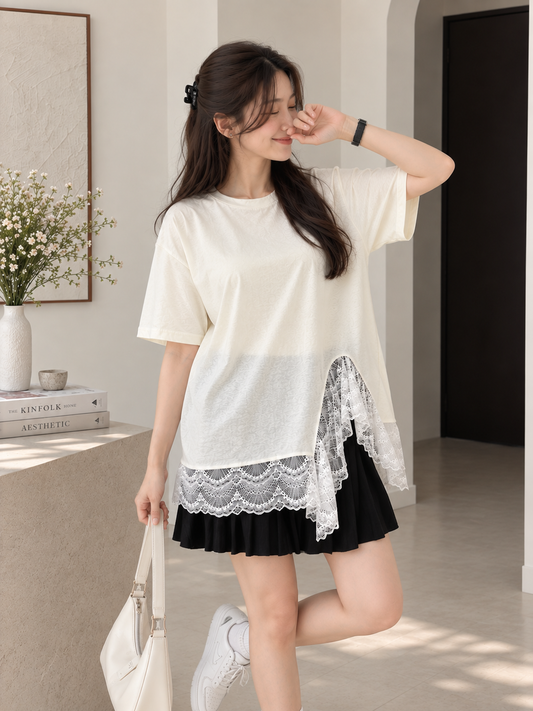 Kendal Lace Blouse - Cream