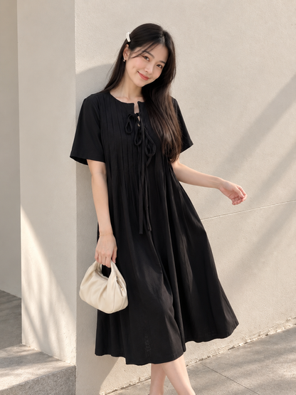 Senta Midi Dress - Black
