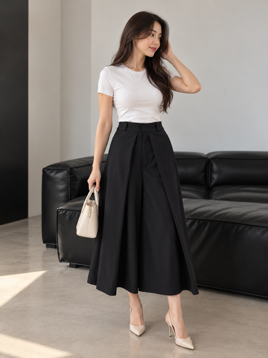 Okland Cullotes Pants - Black