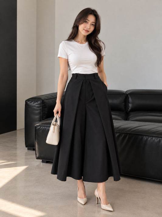 Okland Cullotes Pants - Black