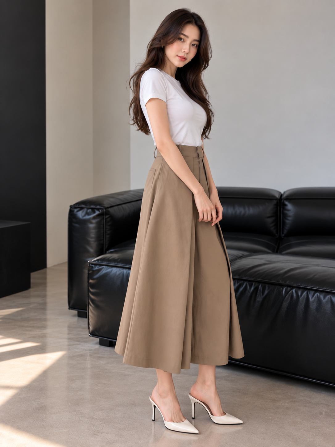 Okland Cullotes Pants - Taupe