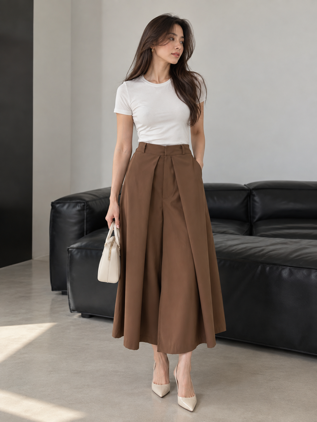 Okland Cullotes Pants - Coffee