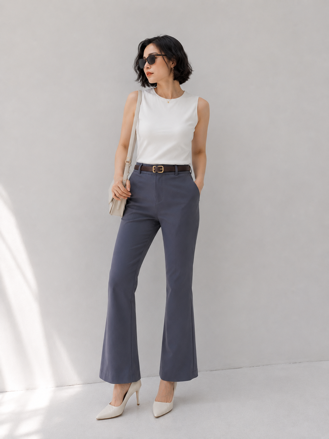 Kino Cutbray Pants - Grey