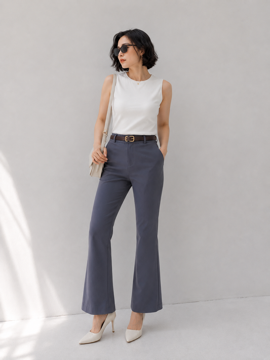 Kino Cutbray Pants - Grey