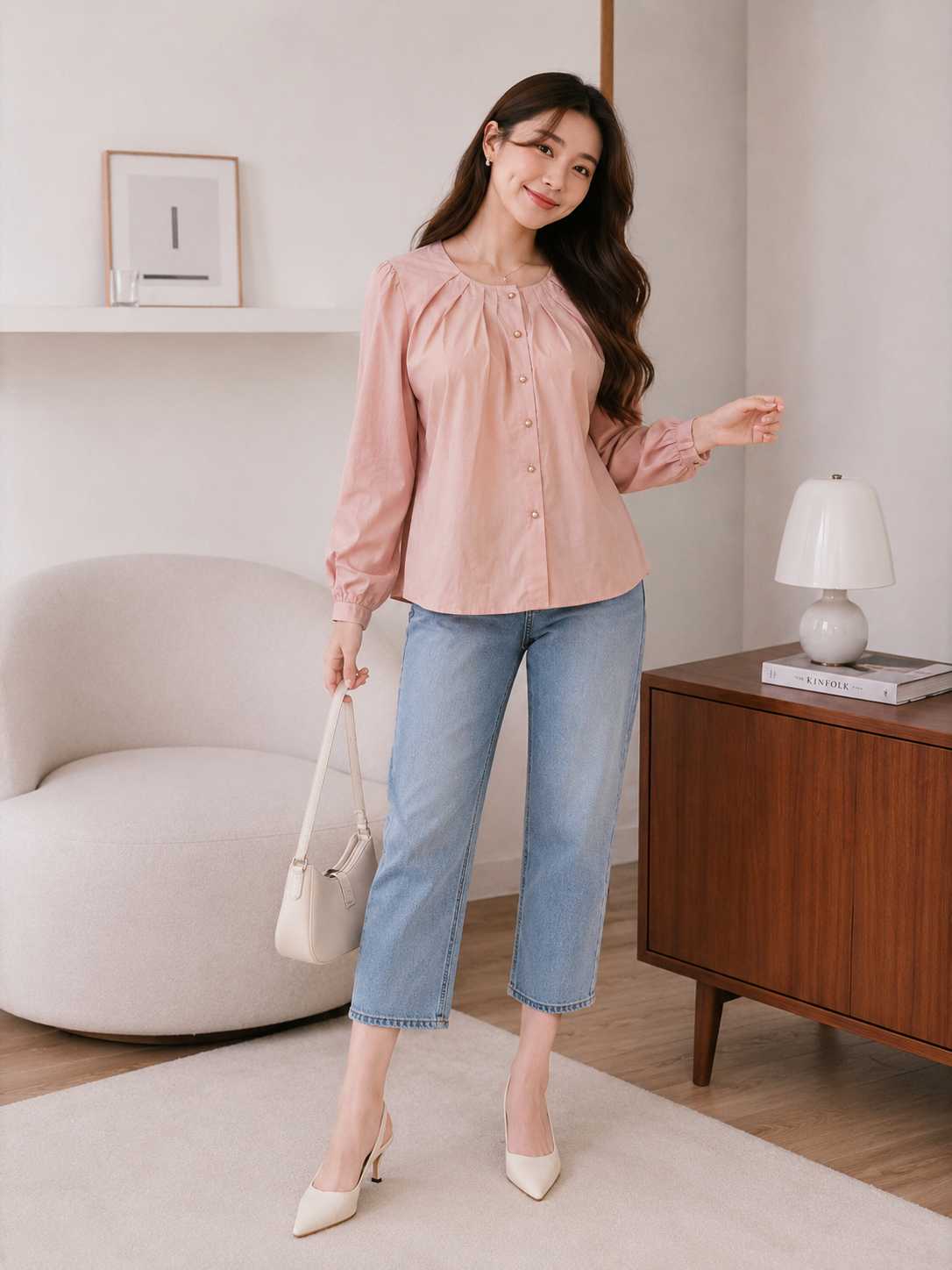 Mine Cotton Blouse - Pink